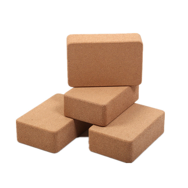 Cork yoga bricks, high density yoga brick