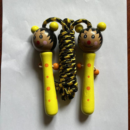 Cartoon Wooden Handle  Jumping Rope