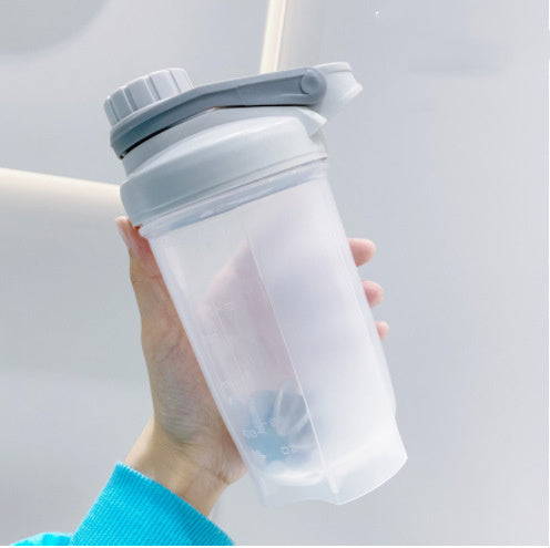 Blender Shaker Bottle With Scale Protein Shakes Gym Fitness Mixing Water Bottle