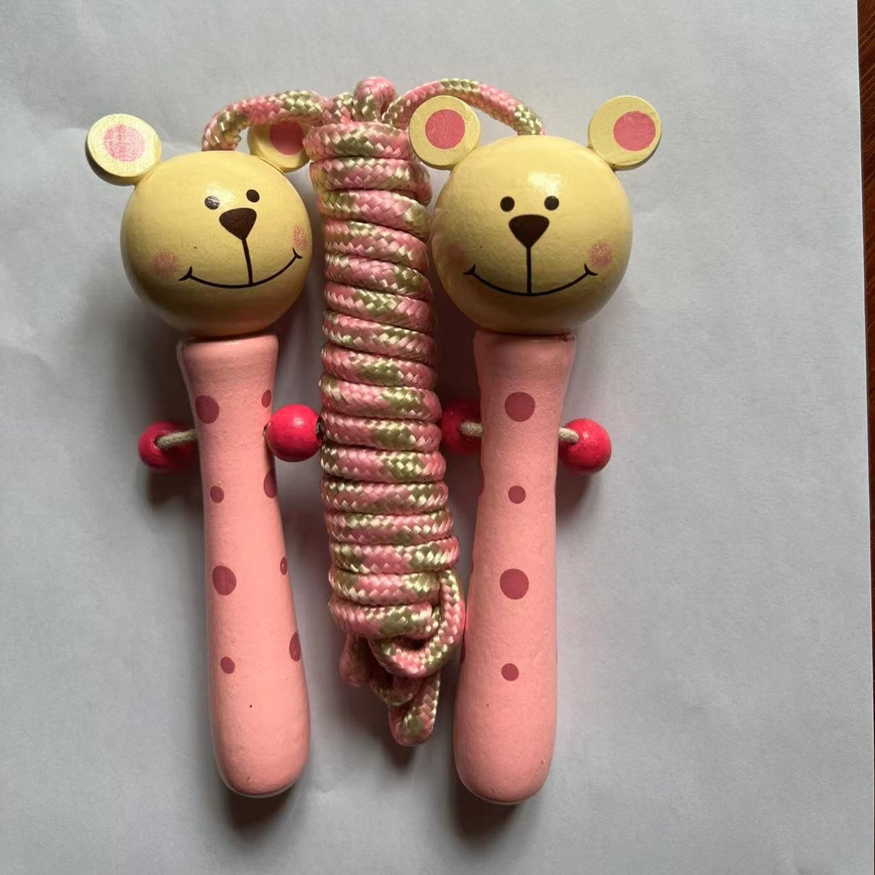 Cartoon Wooden Handle  Jumping Rope