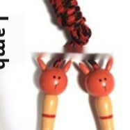 Cartoon Wooden Handle  Jumping Rope